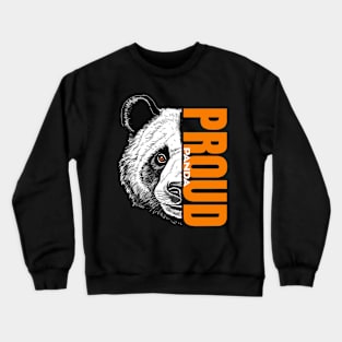 Majestic Proud Panda - Unique Wildlife Inspired Print Crewneck Sweatshirt